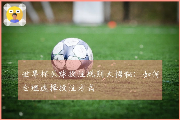 世界杯买球投注规则大揭秘：如何合理选择投注方式